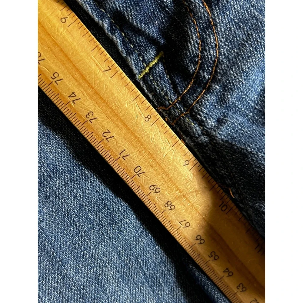 Lucky Brand 361 Vintage Straight Mens Blue Jeans 36x32 Medium Wash Stretch Denim